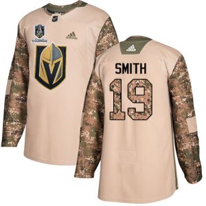 cheap Adidas Golden Knights #19 Reilly Smith Camo Authentic 2024 Stanley Cup Champions Veterans Day Stitched NHL Jersey