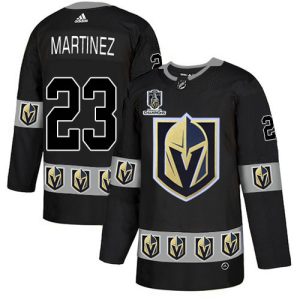 Adidas Golden Knights #23 Alec Martinez Black 2024 Stanley Cup Champions Authentic Team Logo Fashion Stitched NHL Jersey