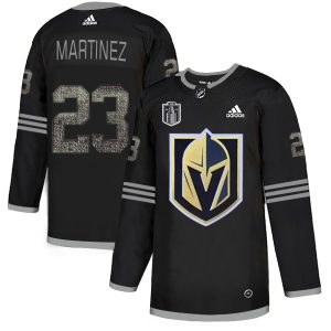 wholesale Adidas Golden Knights #23 Alec Martinez Black 2024 Stanley Cup Final Patch Authentic Team Logo Fashion Stitched NHL Jersey