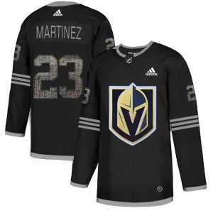 Adidas Golden Knights #23 Alec Martinez Black Authentic Classic Stitched NHL Jersey