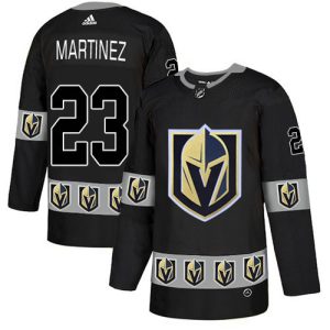 Adidas Golden Knights #23 Alec Martinez Black Authentic Team Logo Fashion Stitched NHL Jersey