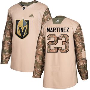 youth Adidas Golden Knights #23 Alec Martinez Camo Authentic 2024 Veterans Day Stitched NHL Jersey