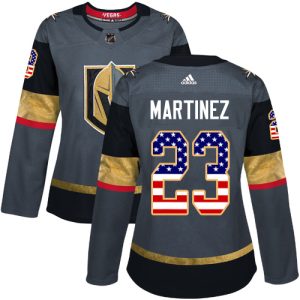 adidas golden knights #23 alec martinez grey home authentic usa flag women's stitched nhl cheap jersey