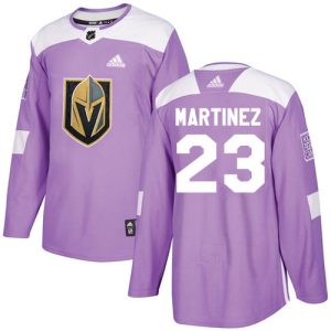 Adidas Golden Knights #23 Alec Martinez Purple Authentic Fights Cancer Stitched NHL Jersey