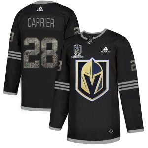 cheap Adidas Golden Knights #28 William Carrier Black 2024 Stanley Cup Champions Authentic Team Logo Fashion Stitched NHL Jersey