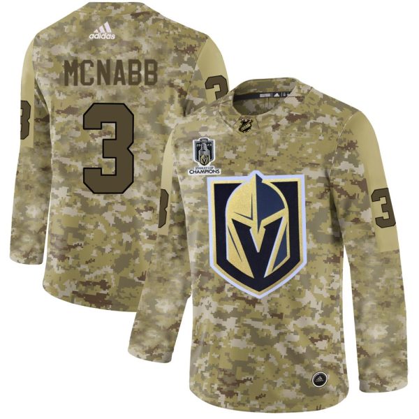 wholesale Adidas Golden Knights #3 Brayden McNabb Camo 2024 Stanley Cup Champions Authentic Stitched NHL Jersey