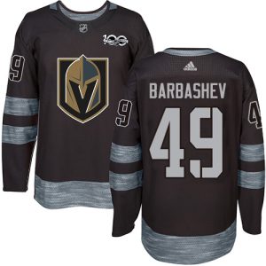 adidas golden knights #49 ivan barbashev black 1917- 2024 100th anniversary stitched nhl elite jersey