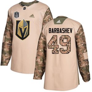 adidas golden knights #49 ivan barbashev camo authentic 2024 stanley cup final patch veterans day stitched nhl wholesale jersey