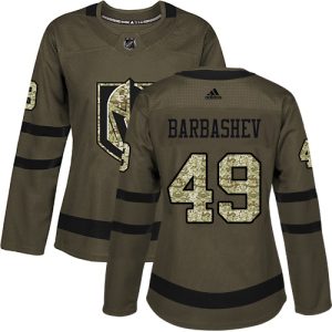 Adidas Golden Knights #49 Ivan Barbashev Green Salute to Service Women's Stitched NHL Jersey