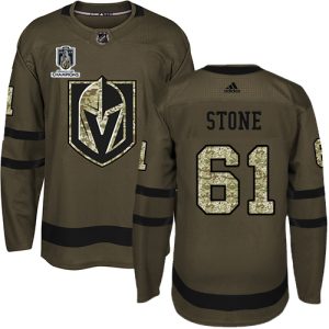 adidas golden knights #61 mark stone green 2024 stanley cup champions salute to service stitched nhl elite jersey