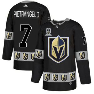 Adidas Golden Knights #7 Alex Pietrangelo Black 2024 Stanley Cup Champions Authentic Team Logo Fashion Stitched NHL Jersey