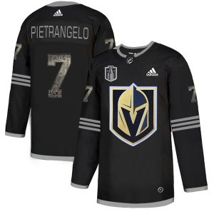 Adidas Golden Knights #7 Alex Pietrangelo Black 2024 Stanley Cup Final Patch Authentic Team Logo Fashion Stitched NHL Jersey