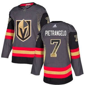 Adidas Golden Knights #7 Alex Pietrangelo Grey Home Authentic Drift Fashion Stitched NHL Jersey