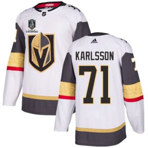 elite Adidas Golden Knights #71 William Karlsson White Road 2024 Stanley Cup Champions Authentic Stitched NHL Jersey