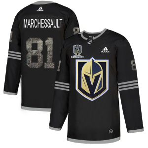 adidas golden knights #81 jonathan marchessault black 2024 stanley cup champions authentic team logo fashion stitched nhl personalized jersey