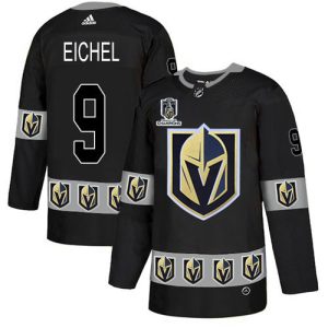 Adidas Golden Knights #9 Jack Eichel Black 2024 Stanley Cup Champions Authentic Team Logo Fashion Stitched NHL Jersey