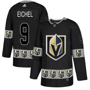 Adidas Golden Knights #9 Jack Eichel Black Authentic Team Logo Fashion Stitched NHL Jersey