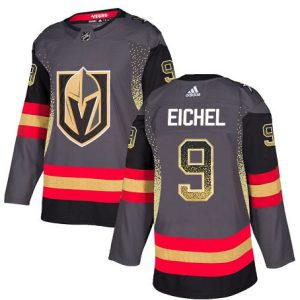 Adidas Golden Knights #9 Jack Eichel Grey Home Authentic Drift Fashion Stitched NHL Jersey