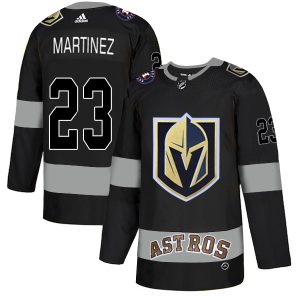 Adidas Golden Knights X Astros #23 Alec Martinez Black Authentic City Joint Name Stitched NHL Jersey