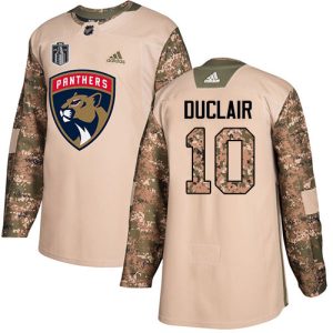 cheap Adidas Panthers #10 Anthony Duclair Camo 2024 Stanley Cup Final Patch Authentic Stitched NHL Jersey