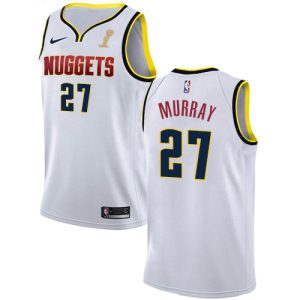 Denver Nuggets #27 Jamal Murray White 2024 NBA Finals Champions Swingman Association Edition Jersey