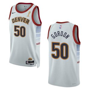 Denver Nuggets #50 Aaron Gordon Unisex Silver 2024 NBA Finals Champions Swingman Jersey - City Edition