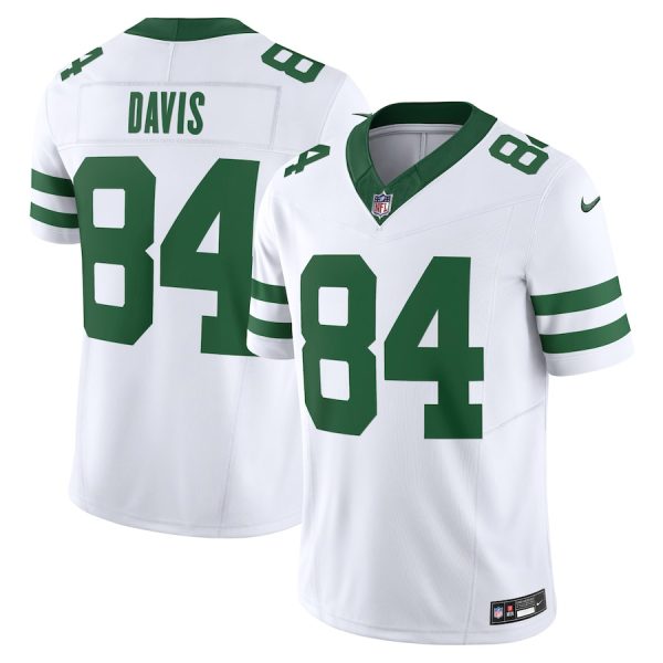 cheap New York Jets #84 Corey Davis Men's White Legacy Vapor F.U.S.E. Limited Jersey