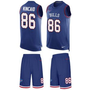 cheap Bills #86 Dalton Kincaid Royal Blue Team Color Men's Stitched NFL Limited Tank Top Suit Jersey