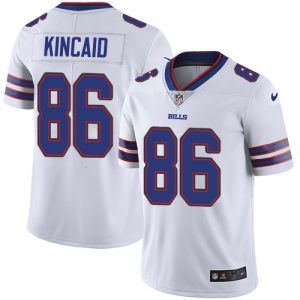 bills #86 dalton kincaid white youth stitched nfl vapor untouchable limited custom jersey