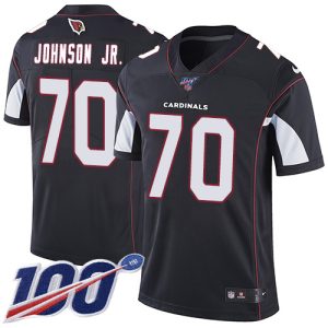 wholesale Cardinals #70 Paris Johnson Jr. Black Alternate Men's Stitched NFL 100th Season Vapor Untouchable Limited Jersey