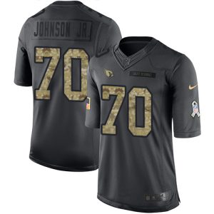 Cardinals #70 Paris Johnson Jr. Black Men's Stitched NFL Limited 2024 Salute to Service Jersey