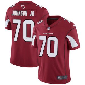 custom Cardinals #70 Paris Johnson Jr. Red Team Color Men's Stitched NFL Vapor Untouchable Limited Jersey