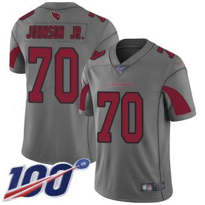 wholesale Cardinals #70 Paris Johnson Jr. Silver Men's Stitched NFL Limited Inverted Legend 100th Season Jersey