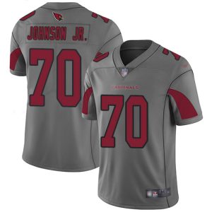 Cardinals #70 Paris Johnson Jr. Silver Men's Stitched NFL Limited Inverted Legend Jersey