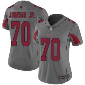 cheap Cardinals #70 Paris Johnson Jr. Silver Women's Stitched NFL Limited Inverted Legend Jersey