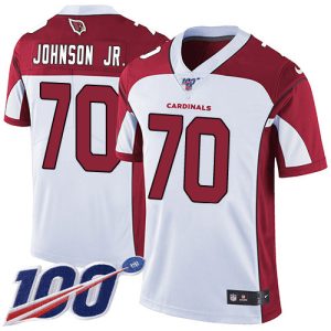 Cardinals #70 Paris Johnson Jr. White Men's Stitched NFL 100th Season Vapor Untouchable Limited Jersey