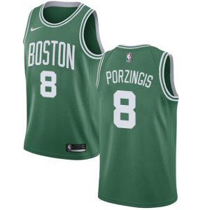 Celtics #8 Kristaps Porzingis Green NBA Swingman Icon Edition Jersey