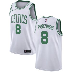 celtics #8 kristaps porzingis white nba swingman association edition wholesale jersey