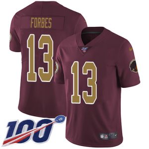 wholesale Commanders #13 Carson Wentz Burgundy Red Alternate Men's Stitched NFL 100th Season Vapor Limited Jersey