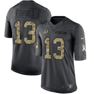 Commanders #13 Emmanuel Forbes Black Youth Stitched NFL Limited 2024 Salute to Service Jersey