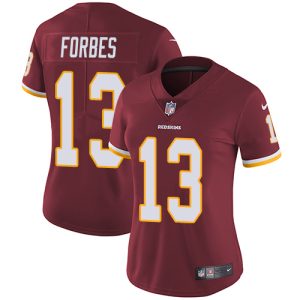 Commanders #13 Emmanuel Forbes Burgundy Red Team Color Women's Stitched NFL Vapor Untouchable Limited Jersey