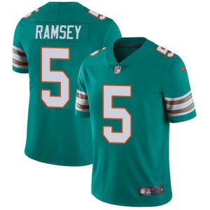 Dolphins #5 Jalen Ramsey Aqua Green Alternate Youth Stitched NFL Vapor Untouchable Limited Jersey