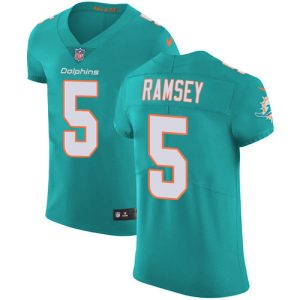 Dolphins #5 Jalen Ramsey Aqua Green Team Color Men's Stitched NFL Vapor Untouchable Elite Jersey