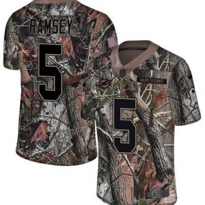 Dolphins #5 Jalen Ramsey Camo Men's Stitched NFL Limited Rush Realtree Jersey