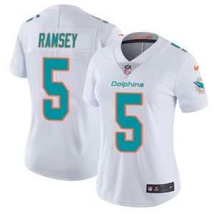 dolphins #5 jalen ramsey white women's stitched nfl vapor untouchable limited cheap jersey