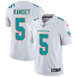 Dolphins #5 Jalen Ramsey White Youth Stitched NFL Vapor Untouchable Limited Jersey