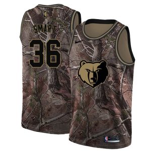 Grizzlies #36 Marcus Smart Camo NBA Swingman Realtree Collection Jersey