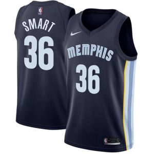 replica Grizzlies #36 Marcus Smart Navy Blue NBA Swingman Icon Edition Jersey