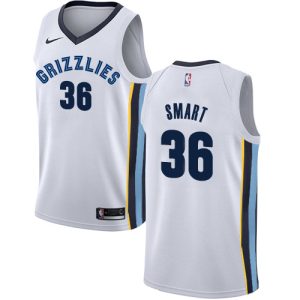 Grizzlies #36 Marcus Smart White NBA Swingman Association Edition Jersey