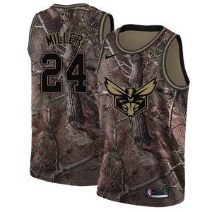 hornets #24 brandon miller camo women's nba swingman realtree collection custom jersey